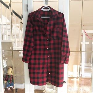 Red Plaid Tunic